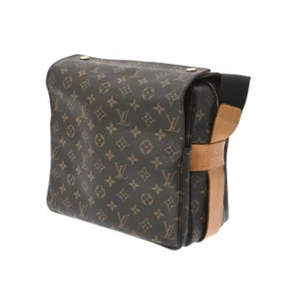 Louis Vuitton Canvas Brown Shoulder Bag Naviglio Monogram